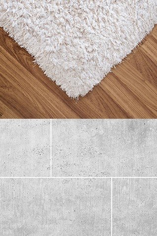 地毯，地毯木地板和瓷砖